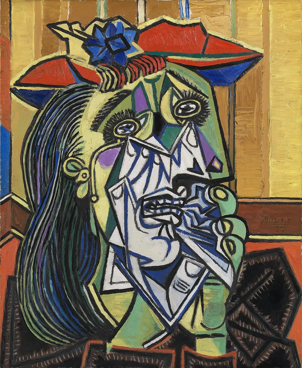 Weeping Woman in Detail Pablo Picasso